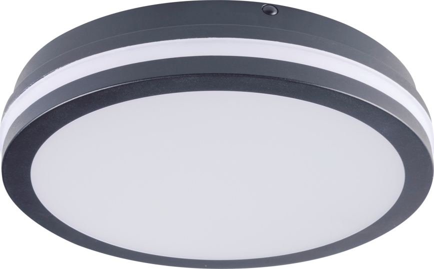 Plafonnier extérieur avec détecteur de mouvement BENO LED/24/30W/230V 3000/3500/4000K IP65 anthracite arrondi