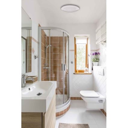 Plafonnier extérieur avec détecteur RENO LED/16W/230V IP66 blanc