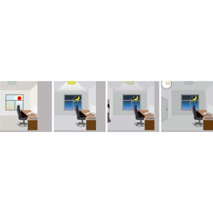 Plafonnier extérieur avec détecteur RENO LED/16W/230V IP66 blanc