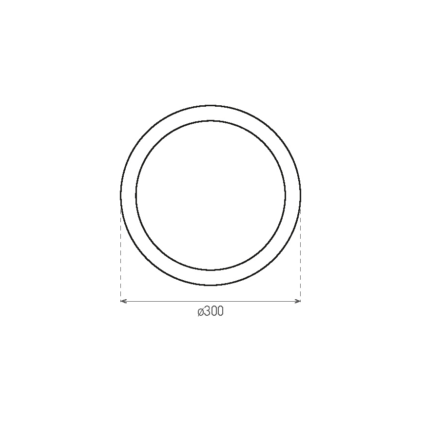 Plafonnier extérieur avec détecteur RENO LED/16W/230V IP66 blanc