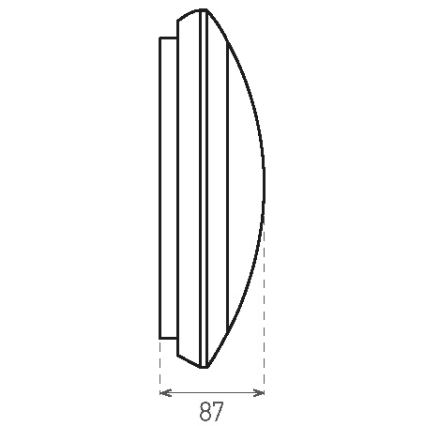 Plafonnier extérieur avec détecteur RENO LED/16W/230V IP66 blanc