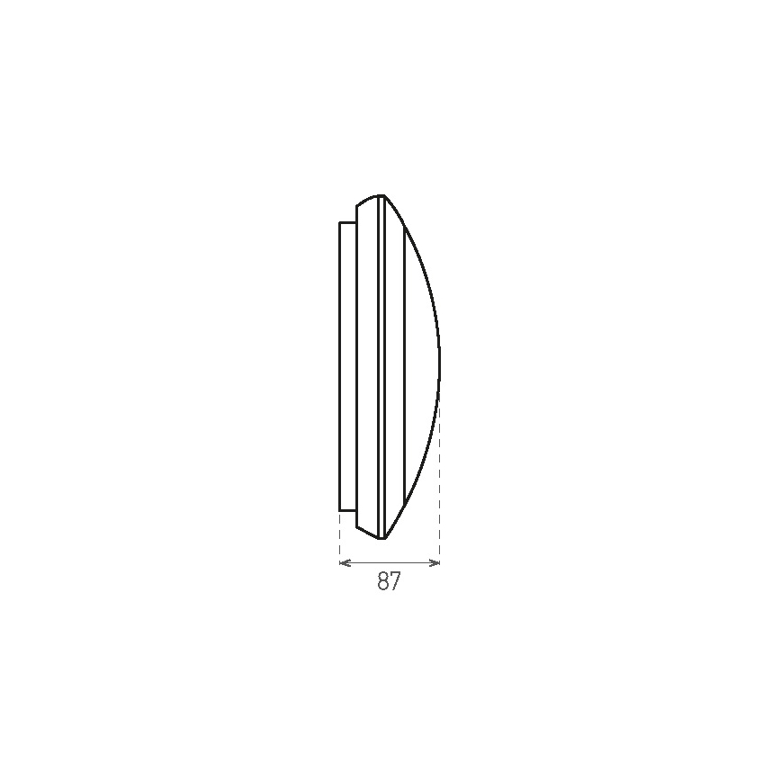 Plafonnier extérieur avec détecteur RENO LED/16W/230V IP66 blanc