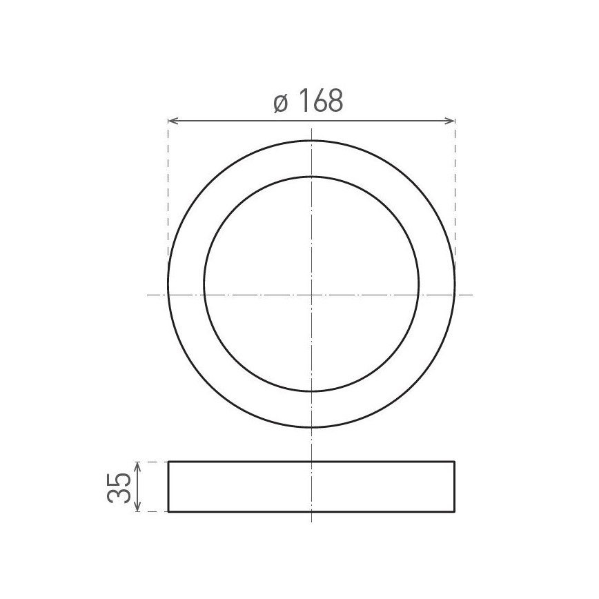 Plafonnier FENIX LED/12W/230V 2900/3900/5800K d. 16,8 cm blanc