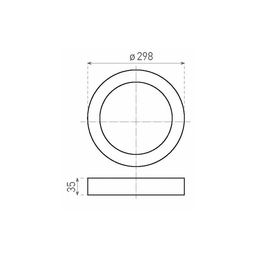 Plafonnier FENIX LED/24W/230V 3800K d. 29,8 cm