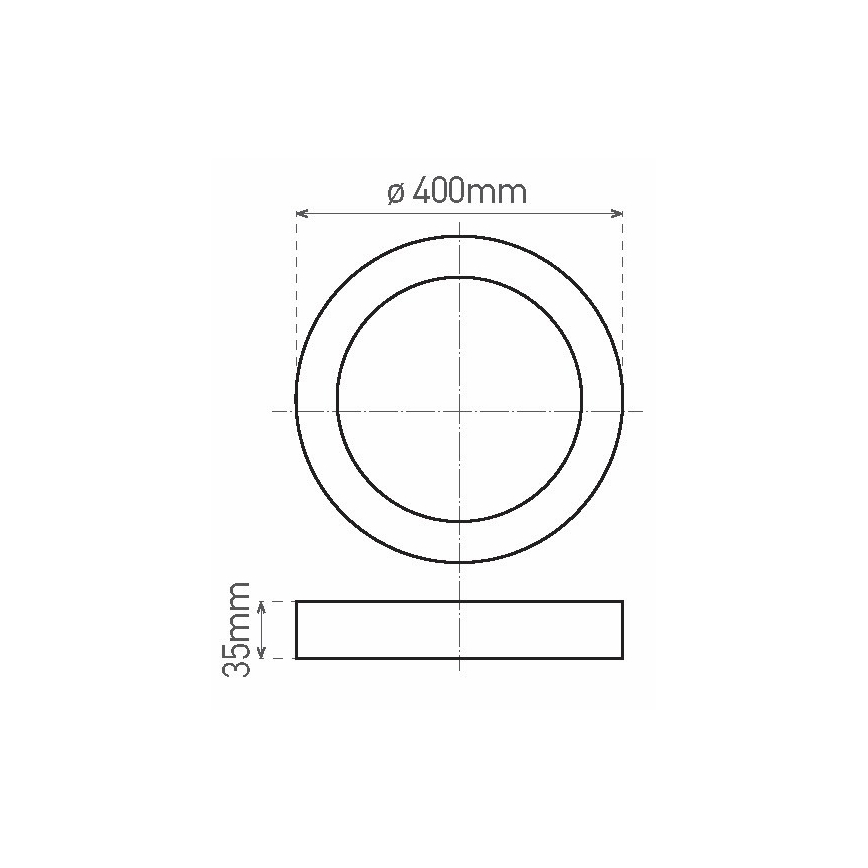 Plafonnier FENIX LED/32W/230V 3800K d. 40 cm