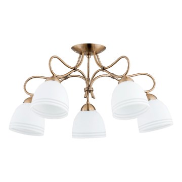 Plafonnier FILA 5xE27/15W/230V bronze