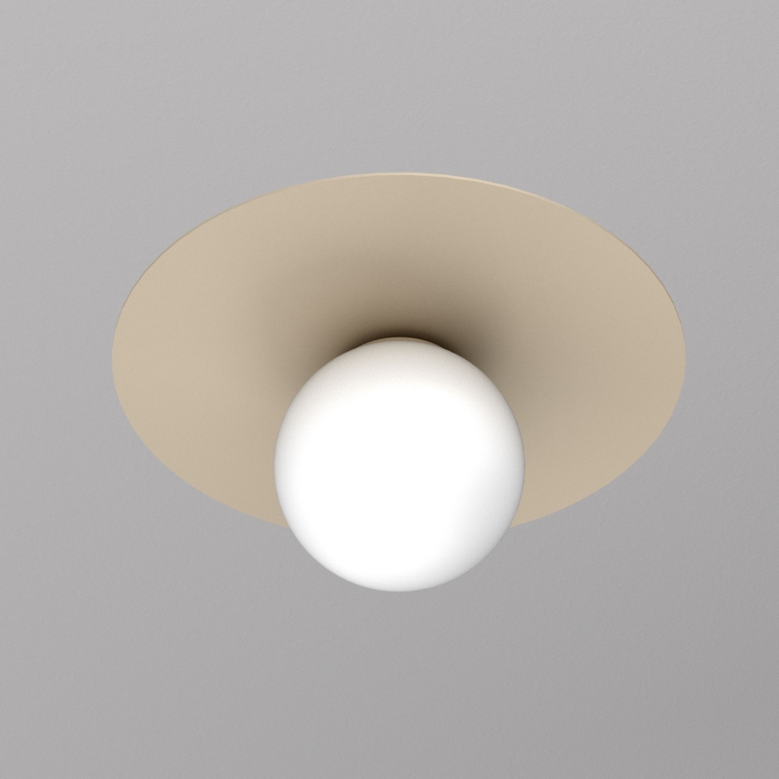 Plafonnier FLAT 1xE27/15W/230V Ø 35 cm beige