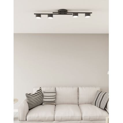 Plafonnier FRAGMENT 4xGX53/12W/230V noir
