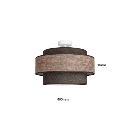 Plafonnier GRACE 1xE27/60W/230V d. 40 cm marron/beige