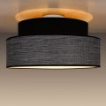 Plafonnier GRACE 1xE27/60W/230V noir/gris