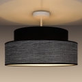 Plafonnier GRACE 1xE27/60W/230V noir/gris