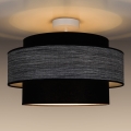 Plafonnier GRACE 1xE27/60W/230V noir/gris