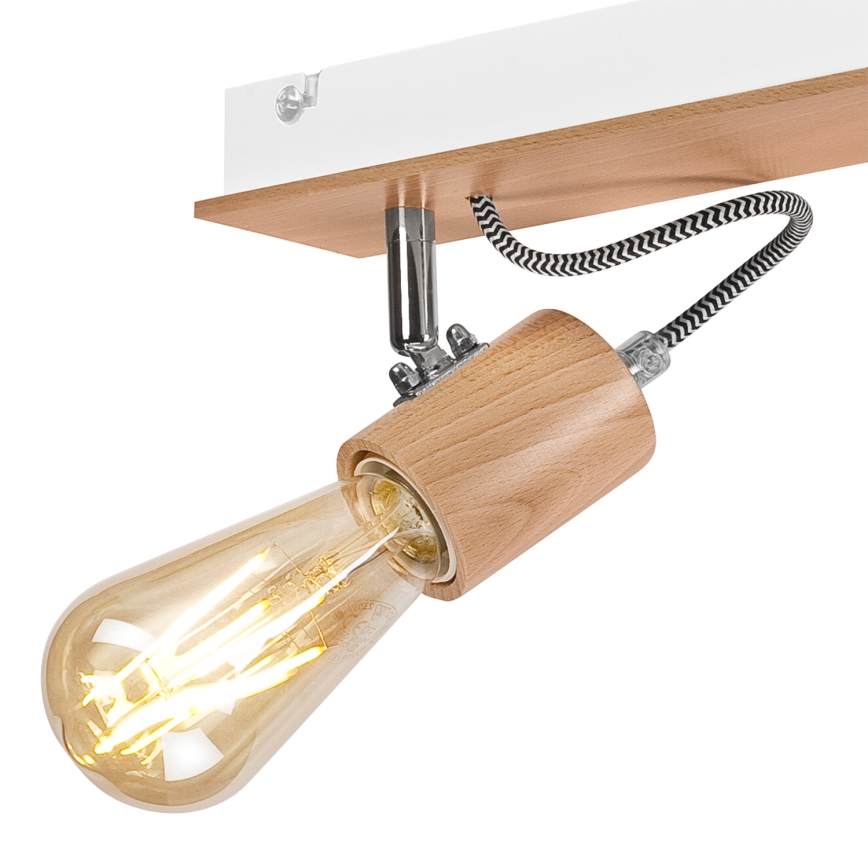 Plafonnier GUSTAVO 3xE27/60W/230V hêtre