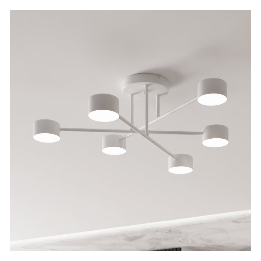 Plafonnier HALO 6xGX53/8W/230V blanc