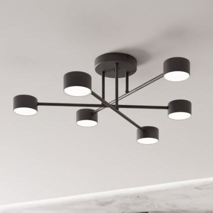 Plafonnier HALO 6xGX53/8W/230V noir