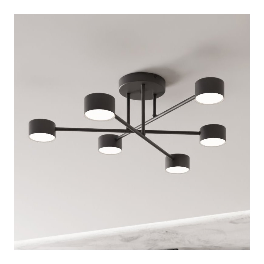 Plafonnier HALO 6xGX53/8W/230V noir