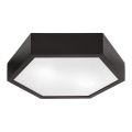 Plafonnier HEX 2xE27/60W/230V d. 43 cm pin wenge