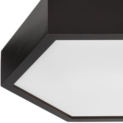 Plafonnier HEX 2xE27/60W/230V d. 43 cm pin wenge