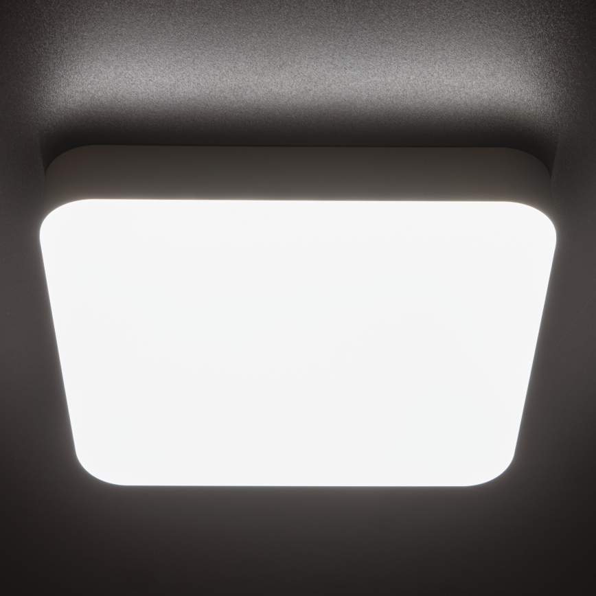 Plafonnier industriel avec détecteur de mouvement IPER LED/19W/230V IK10 IP65 carré blanc