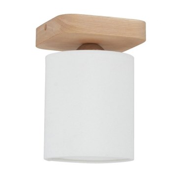 Plafonnier JENTA 1xE27/25W/230V chêne - certifié FSC
