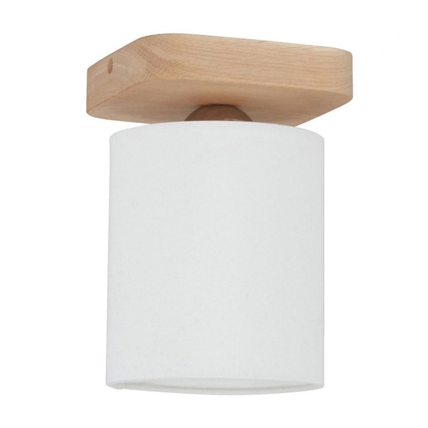 Plafonnier JENTA 1xE27/25W/230V chêne - certifié FSC