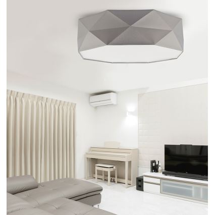 Plafonnier KANTOOR 4xE27/60W/230V gris