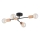 Plafonnier LA-STENA 4xE27/15W/230V beige/noir
