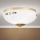 Plafonnier LANDHAUS 1xE27/60W/230V Ø 21 cm laiton/blanc/vert