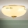 Plafonnier LANDHAUS 2xE27/60W/230V Ø 28 cm laiton/beige/vert