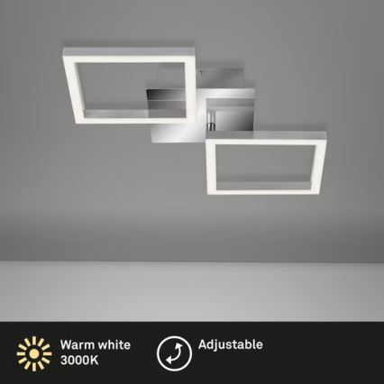 Plafonnier LED 10W/230V 3000K chrome mat