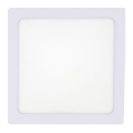 Plafonnier LED/12W/230V 2700K 16,3x16,3 cm blanc