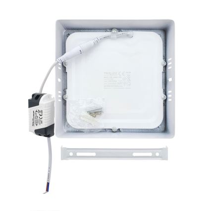 Plafonnier LED/12W/230V 2700K 16,3x16,3 cm blanc