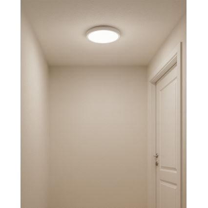 Plafonnier LED 18 W/230 V 3000/4000/6500 K Ø 23 cm blanc