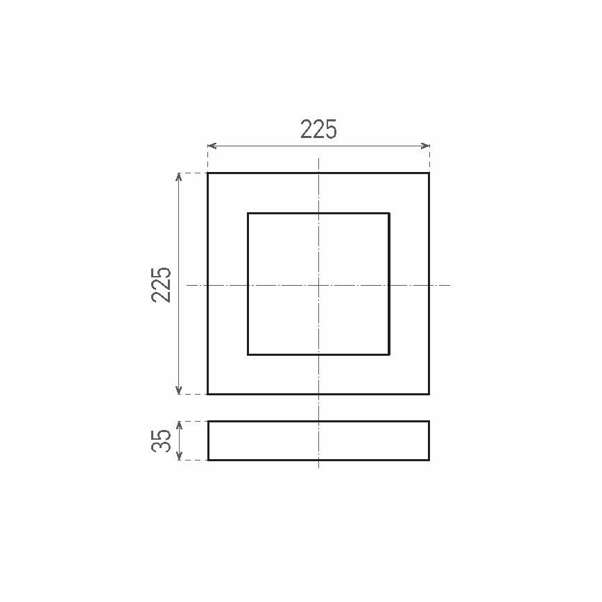 plafonnier FENIX LED/18W/230V 3800K 22,5 cm