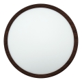 Plafonnier LED/24W/230V 3000/4000/6500K Ø 30 cm marron