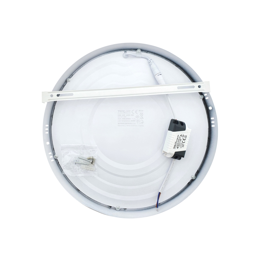 Plafonnier LED/24W/230V 4200K d. 28,5 cm blanc