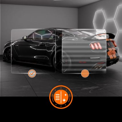 Plafonnier LED HEXAGON LED/280W/85-265V 6500K 313x298 cm IRC 90 IP54 blanc