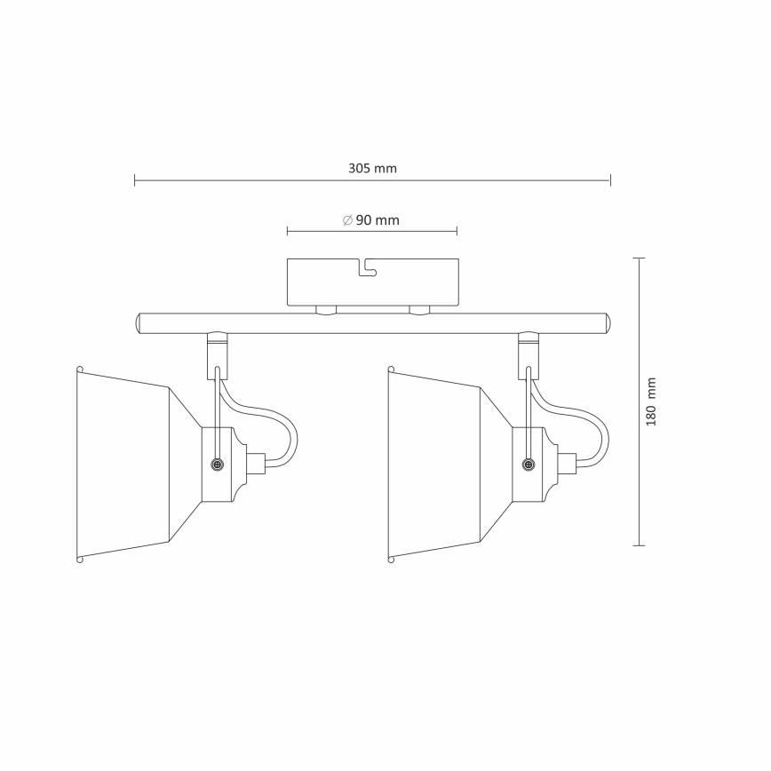 Plafonnier LED 2xE14/8W/230V