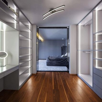 Plafonnier LED 2xLED/6W/230V 3000K noir