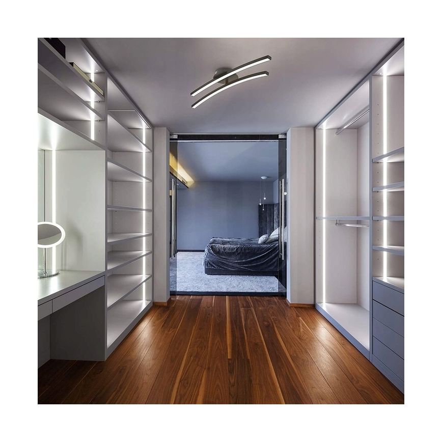 Plafonnier LED 2xLED/6W/230V 3000K noir