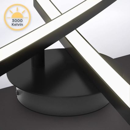 Plafonnier LED 2xLED/6W/230V 3000K noir