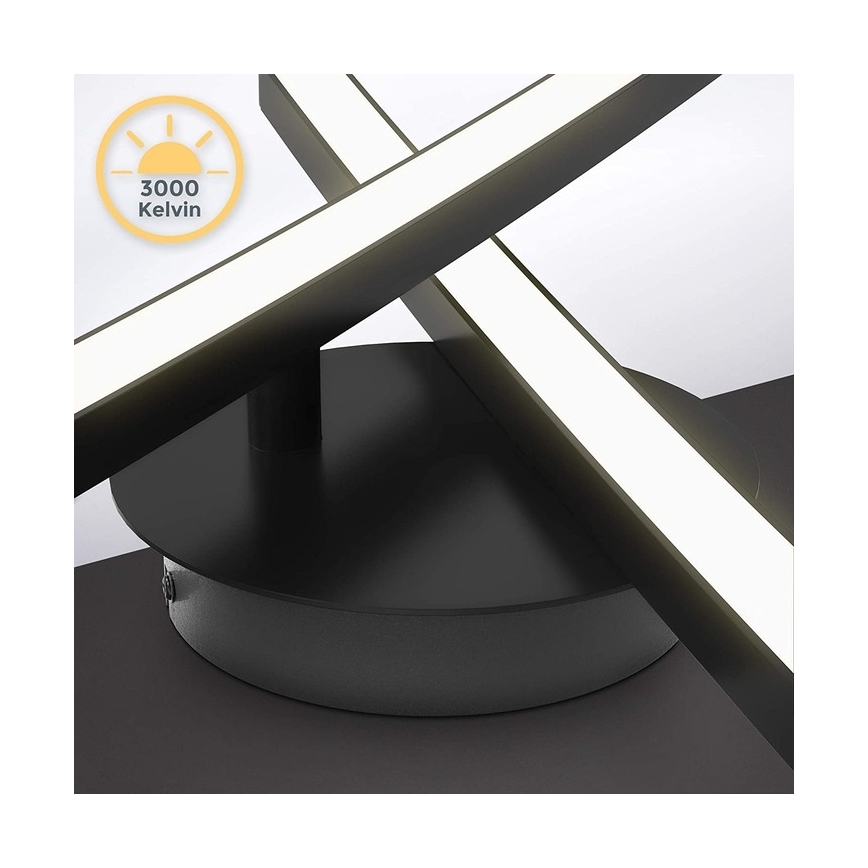 Plafonnier LED 2xLED/6W/230V 3000K noir