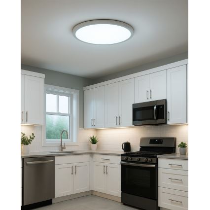 Plafonnier LED/32W/230V 3000/4000/6500K diam. 40 cm blanc