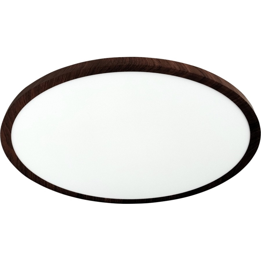 Plafonnier LED/32W/230V 3000/4000/6500K Ø 40 cm marron