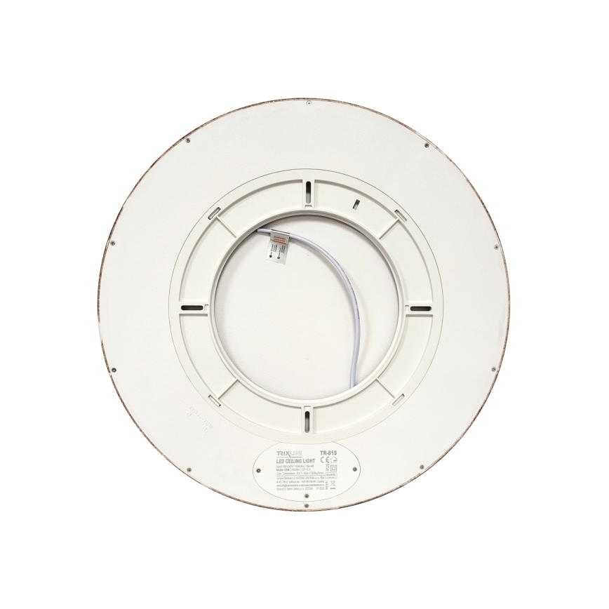 Plafonnier LED/32W/230V 3000/4000/6500K Ø 40 cm marron