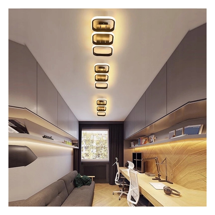 Plafonnier LED/33W/230V noir