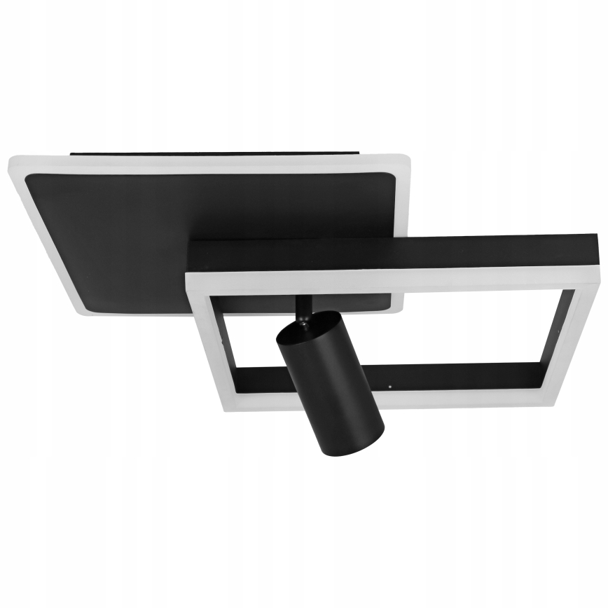 Plafonnier LED 38W/230V + 1x GU10/30W noir