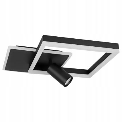 Plafonnier LED 38W/230V + 1x GU10/30W noir