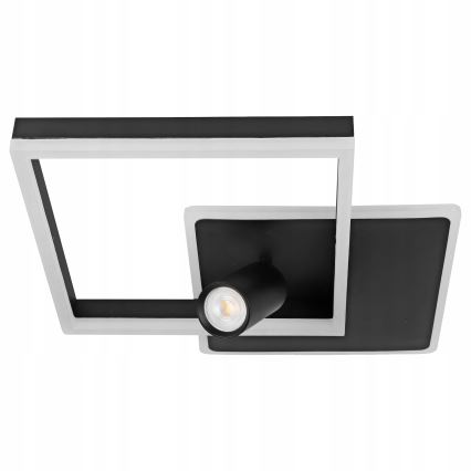 Plafonnier LED 38W/230V + 1x GU10/30W noir