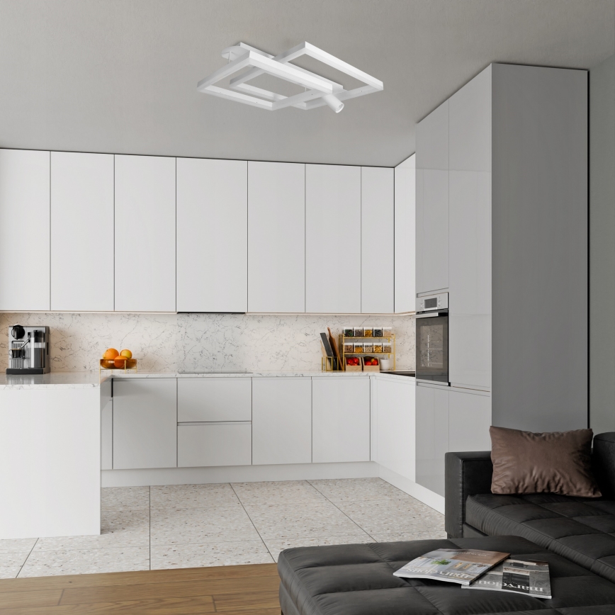 Plafonnier LED/38W/230V + 1xGU10/30W blanc